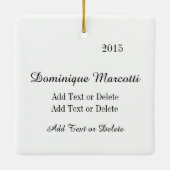 Amerikaanse vlag keramisch ornament (Achterkant)