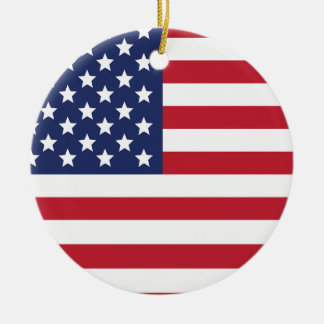 Amerikaanse vlag keramisch ornament