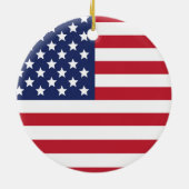 Amerikaanse vlag keramisch ornament (Achterkant)