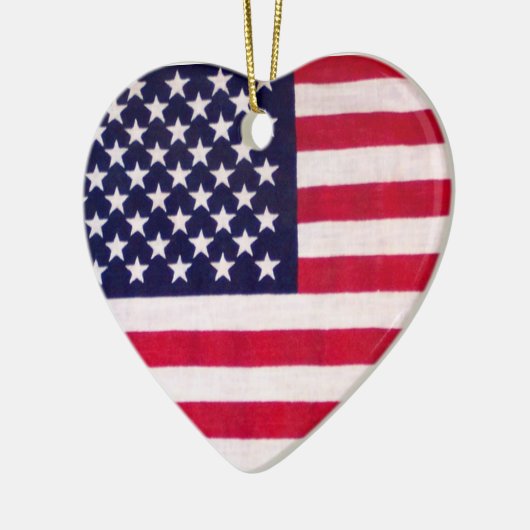 Amerikaanse vlag keramisch ornament (Links)