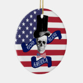 Amerikaanse vlag keramisch ornament (Rechts)