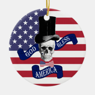 Amerikaanse vlag keramisch ornament