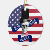 Amerikaanse vlag keramisch ornament (Links)