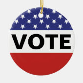 Amerikaanse vlag keramisch ornament (Voorkant)