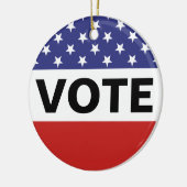 Amerikaanse vlag keramisch ornament (Links)