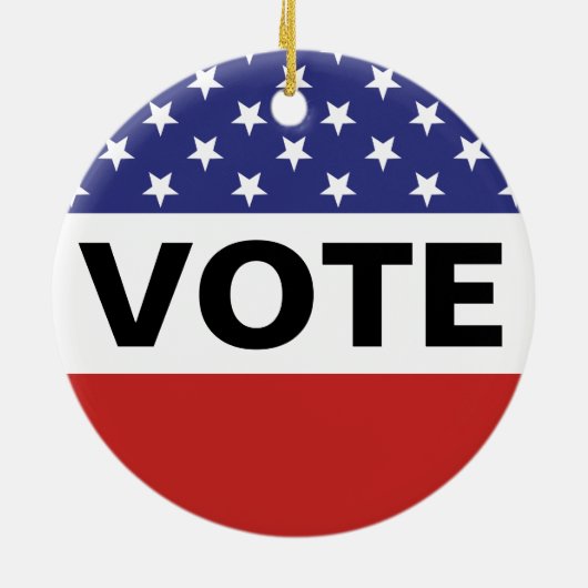 Amerikaanse vlag keramisch ornament (Achterkant)