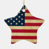  Amerikaanse vlag Keramisch Ornament (Voorkant)