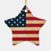  Amerikaanse vlag Keramisch Ornament (Achterkant)