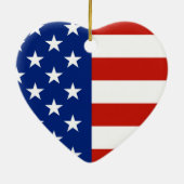 Amerikaanse vlag keramisch ornament (Achterkant)