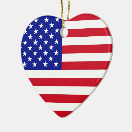 Amerikaanse vlag keramisch ornament (Links)