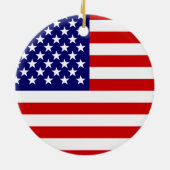 Amerikaanse vlag keramisch ornament (Achterkant)