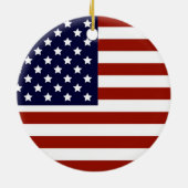 Amerikaanse vlag keramisch ornament (Achterkant)