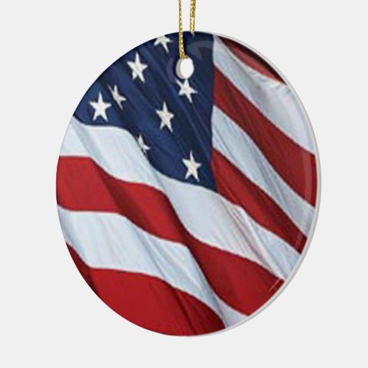 Amerikaanse vlag keramisch ornament (Links)