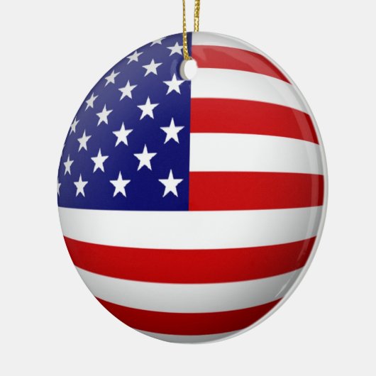 Amerikaanse vlag keramisch ornament (Links)