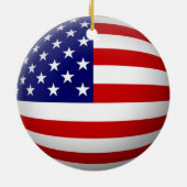 Amerikaanse vlag keramisch ornament (Achterkant)