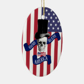 Amerikaanse vlag keramisch ornament (Rechts)