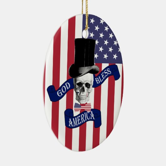 Amerikaanse vlag keramisch ornament (Rechts)