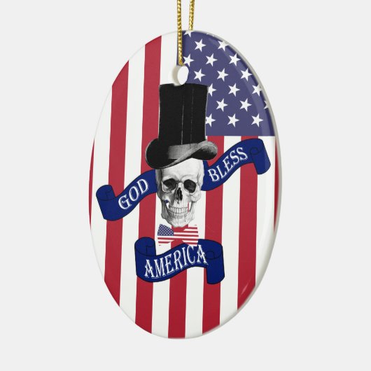 Amerikaanse vlag keramisch ornament (Links)