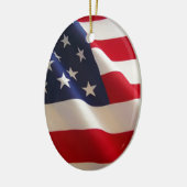 Amerikaanse vlag keramisch ornament (Links)