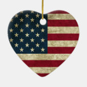 Amerikaanse vlag keramisch ornament (Achterkant)
