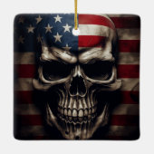 Amerikaanse vlag keramisch ornament (Achterkant)