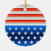 Amerikaanse vlag keramisch ornament (Voorkant)
