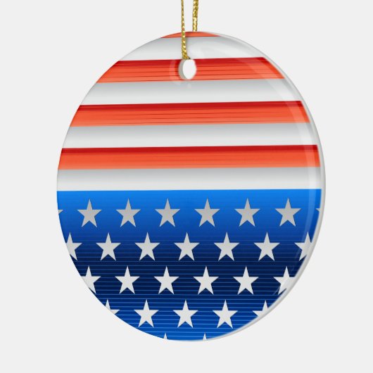 Amerikaanse vlag keramisch ornament (Links)