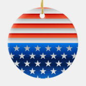 Amerikaanse vlag keramisch ornament (Achterkant)