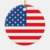 Amerikaanse vlag keramisch ornament (Voorkant)