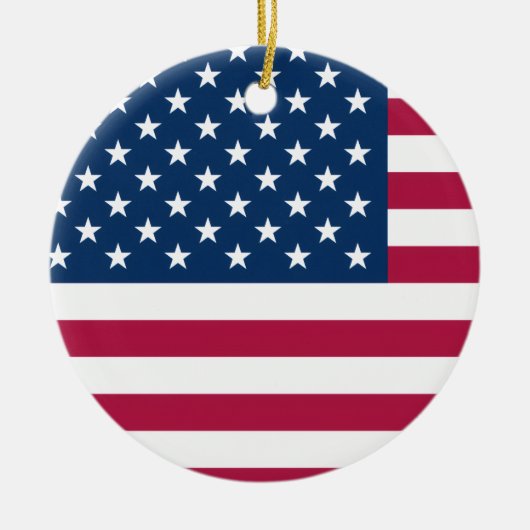 Amerikaanse vlag keramisch ornament (Voorkant)