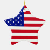 Amerikaanse vlag keramisch ornament (Voorkant)