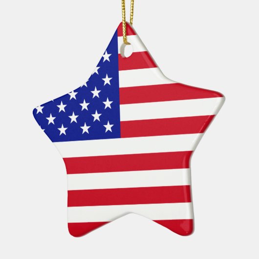Amerikaanse vlag keramisch ornament (Links)