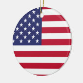 Amerikaanse vlag keramisch ornament (Links)