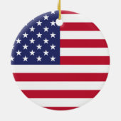 Amerikaanse vlag keramisch ornament (Achterkant)