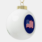 Amerikaanse vlag keramische bal ornament (Links)