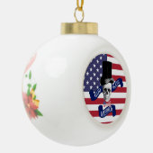 Amerikaanse vlag keramische bal ornament (Links)