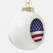 AMERIKAANSE VLAG KERAMISCHE BAL ORNAMENT (Links)