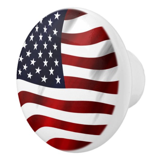 Amerikaanse vlag keramische knop (Rechts)