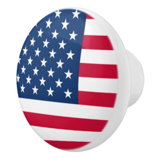 Amerikaanse Vlag Keramische Knop (Rechts)