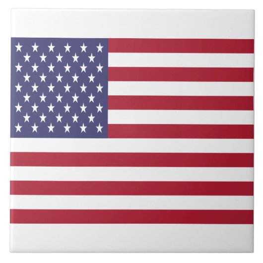 Amerikaanse vlag keramische Tegel Tegeltje (Voorkant)