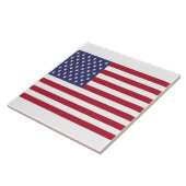 Amerikaanse vlag keramische Tegel Tegeltje (Zijkant)