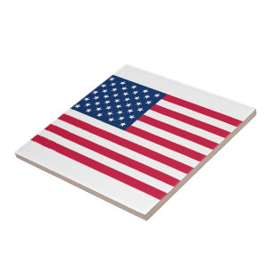 Amerikaanse Vlag Keramische Tegels Patriottisch Tegeltje