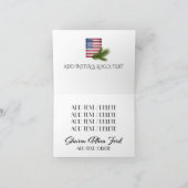 Amerikaanse vlag kerst / vakantie Kaart (Binnen)