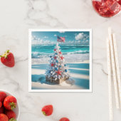 Amerikaanse vlag kerstboom servet (Insitu)