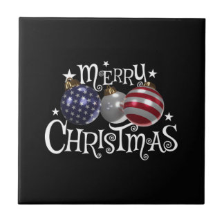Amerikaanse Vlag Kerstboom Versiering VS Patriotti Tegeltje