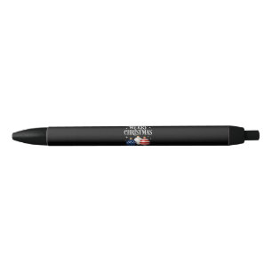 Amerikaanse Vlag Kerstboom Zwarte Inkt Pen