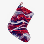 Amerikaanse vlag kerststaart dubbelzijdig grote kerstsok (Voorkant (Hangend))