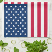 Amerikaanse vlag keukenhanddoek (Gevouwen)