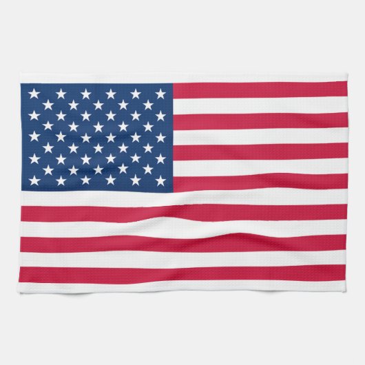 Amerikaanse vlag keukenhanddoek (Horizontaal)