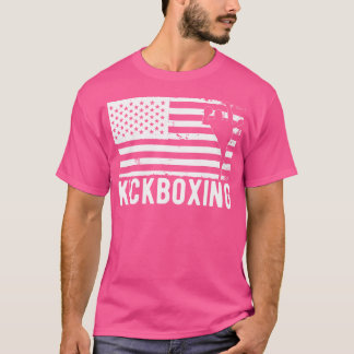 Amerikaanse vlag kickboksen kickboksen t-shirt